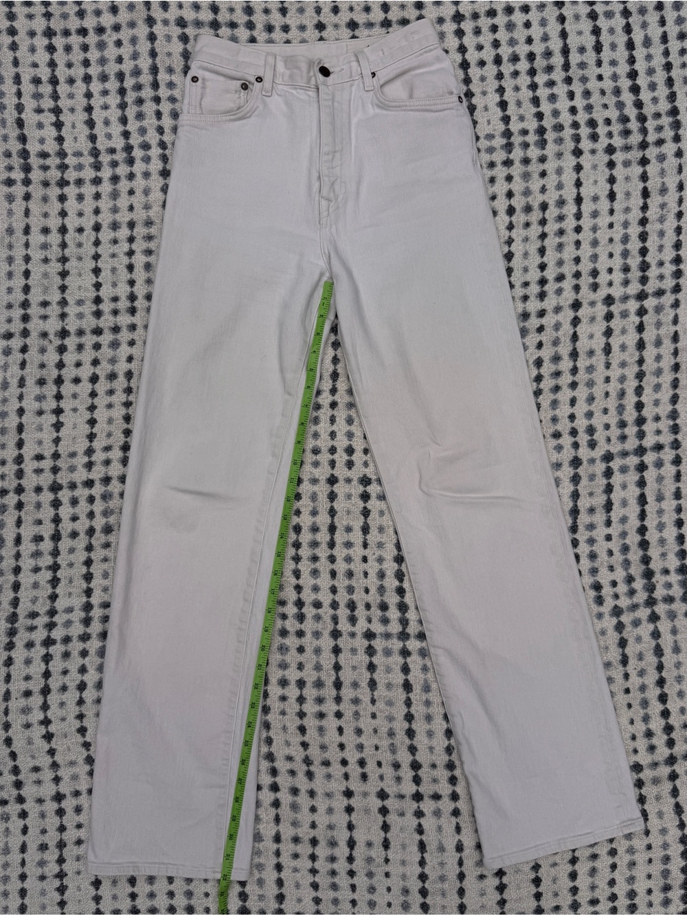 Imogene + Willie Catherine cream Straight-Leg Jeans
